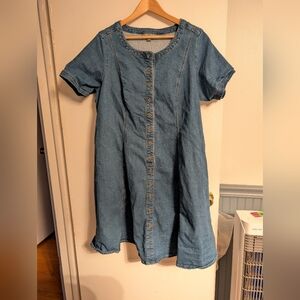 Jessica London Blue Denim Midi Dress